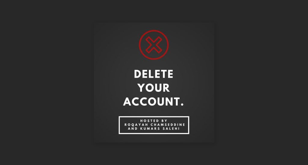 Delete Your Account logo by Roqayah Chamseddine