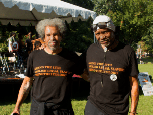 Albert Woodfox and Robert King of the Angola 3. Photo by Brian Sonenstein.
