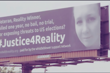 Reality Winner billboard in Augusta, Georgia. (Credit: Whistleblower Support Network)